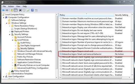 smart card removal behavior registry|disable smart card windows 10.